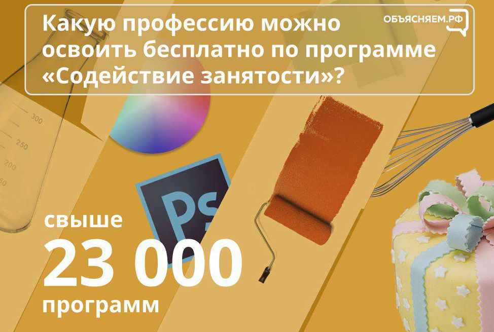 Какую профессию можно освоить бесплатно по программе «Содействие занятости»?