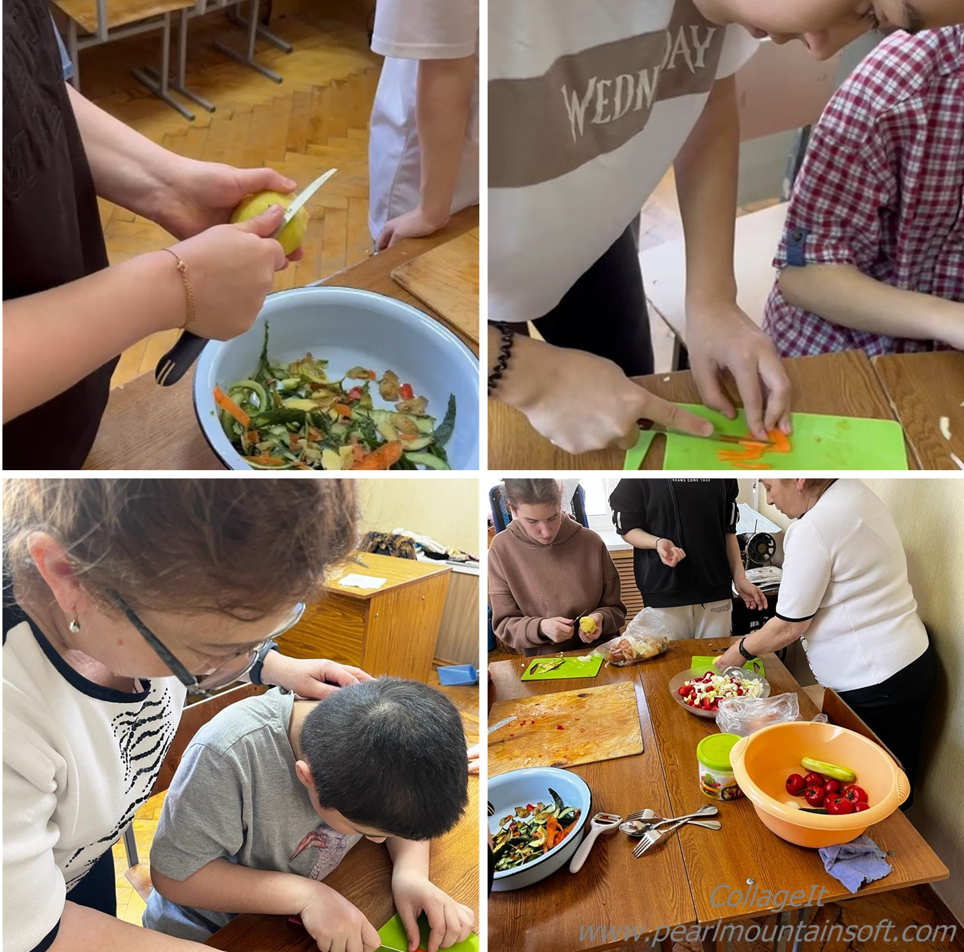 Практическое занятие по приготовлению овощного салата