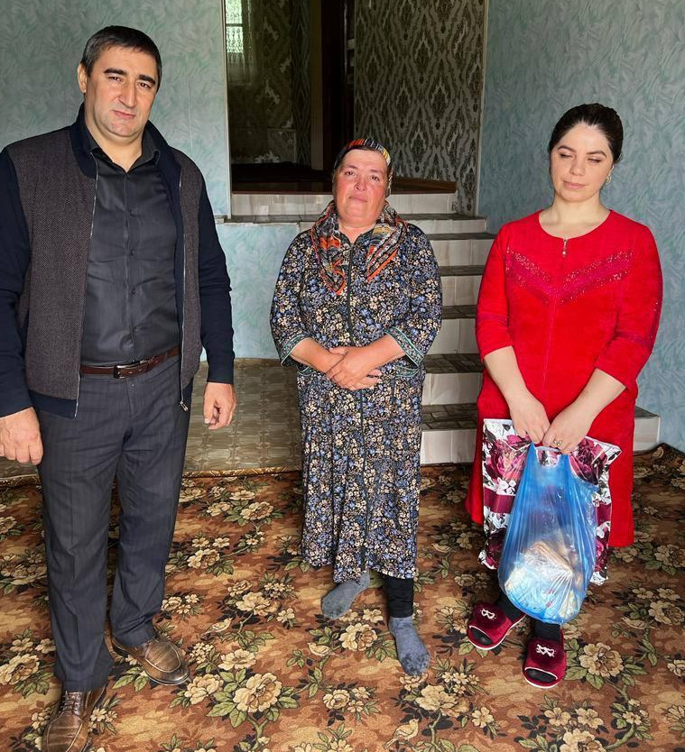 Посещение семей мобилизованных, принимающих участие в СВО на территории Украины, в преддверии праздника "Ураза-байрам"