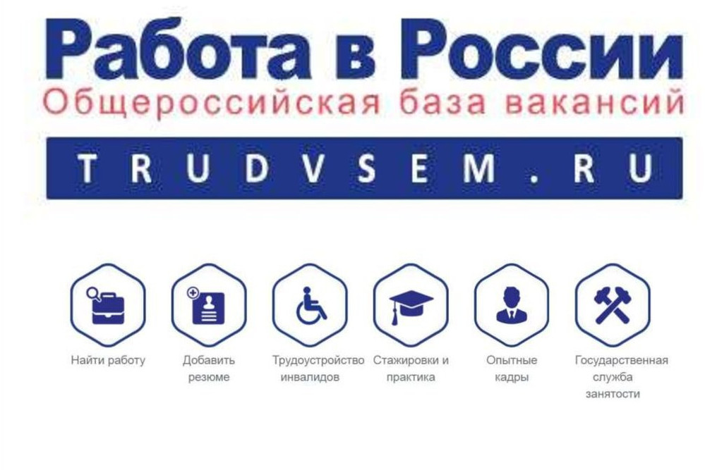 Подача заявления через портал  "Работа России".