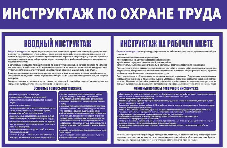 Ин­струк­таж по охране труда
