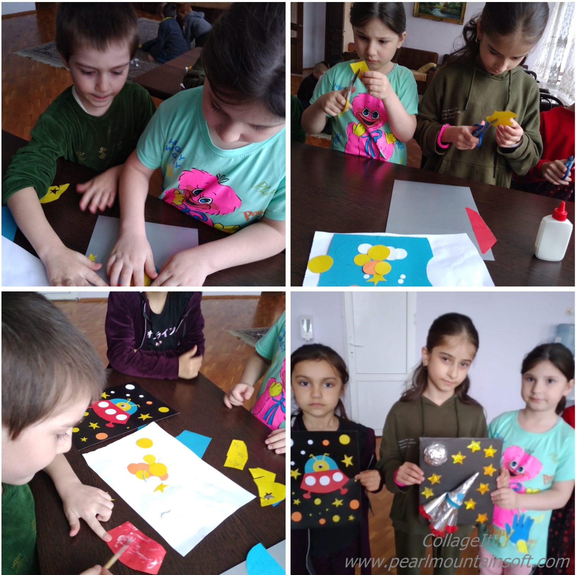 Занятие по изготовлению поделок ко Дню Космонавтики