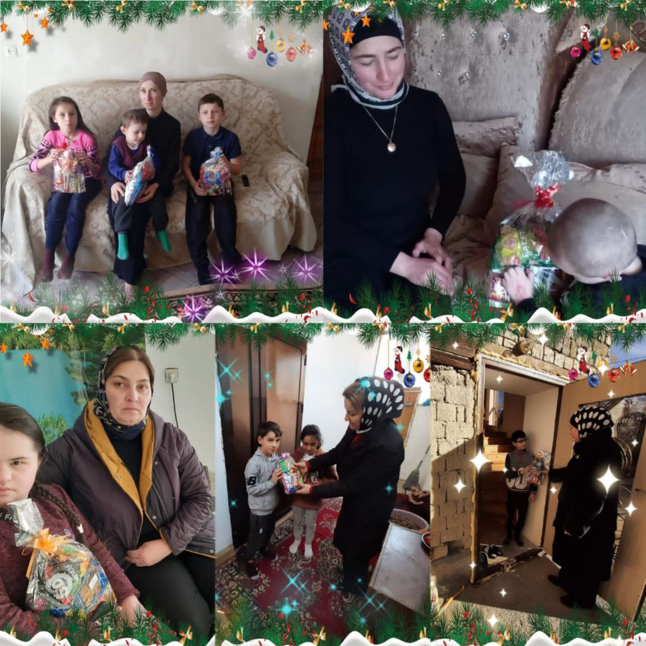 Специалисты по работе с семьей  посетили на дому подопечных детей и поздравили с наступающим праздником