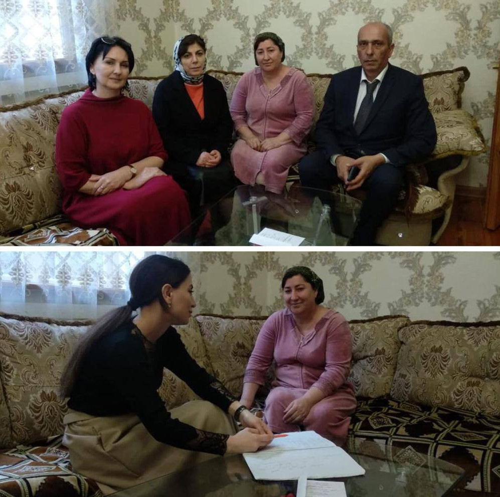 И.о. директора ГБУ РД КЦСОН в МО "город Дербент" Саругланов Т.З. посетил семью участника СВО Нурмагомедова Ислама Нурметовича с целью моральной поддержки.