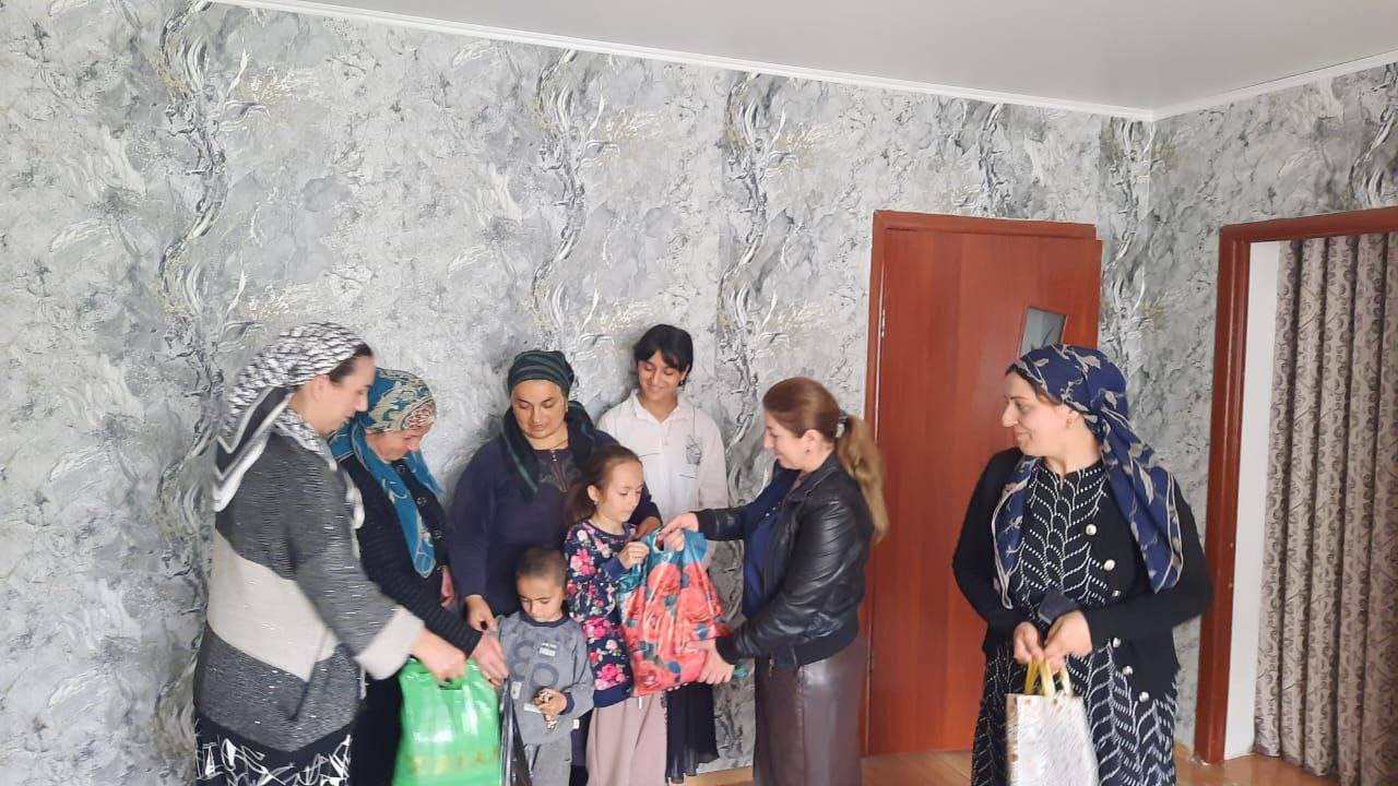 Поздравили семьи мобилизованных со священным праздником Ураза-Байрам