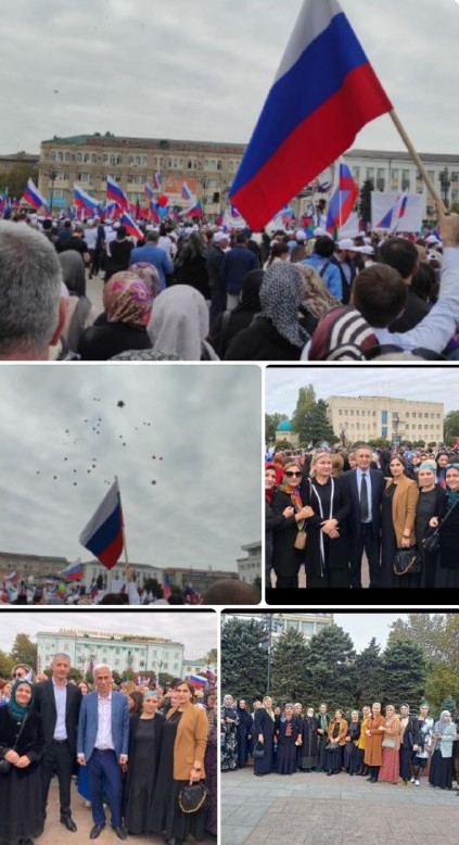 Коллектив Центра принял активное участие в Акции в поддержку курса президента России, "В единстве - наша сила".