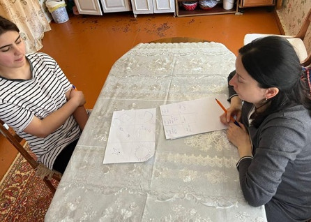 Психологический тест с получателем социальных услуг