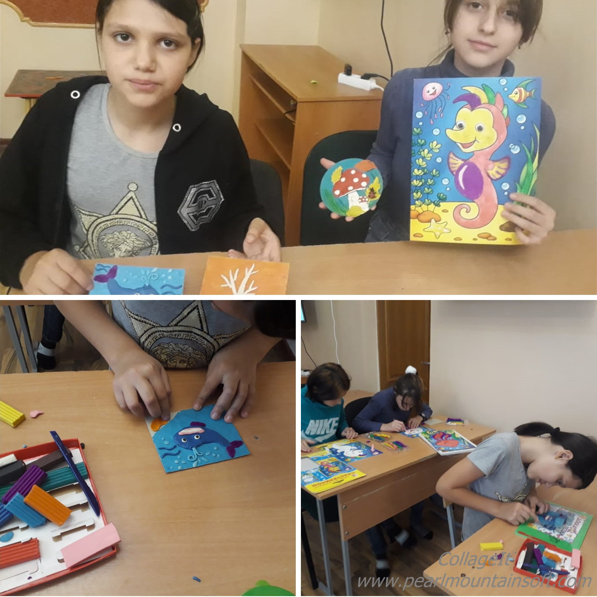 Творческое занятие по пластилинографии