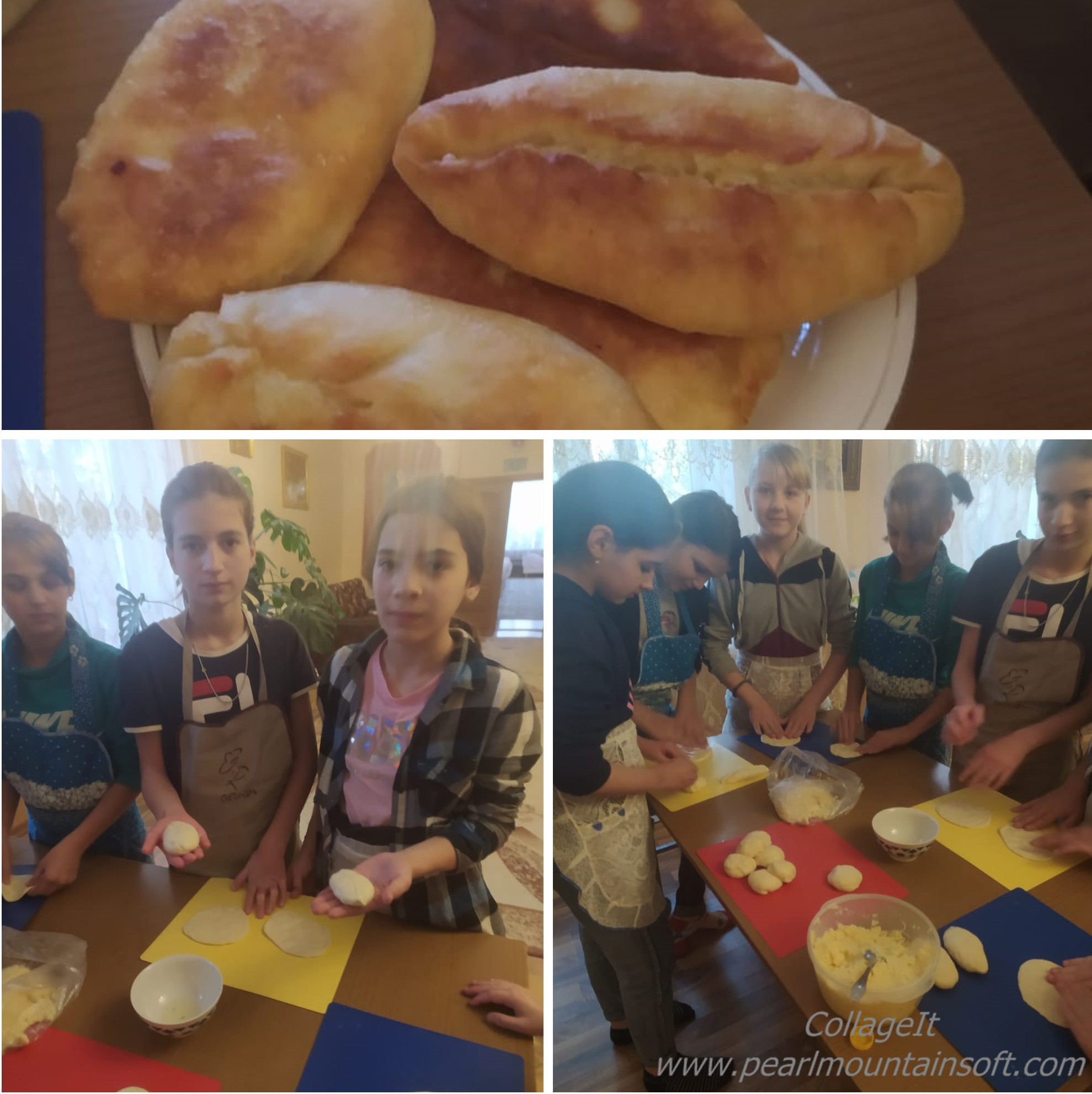 Кулинарное занятие по изготовлению пирожков с картошкой прошло в средней группе девочек