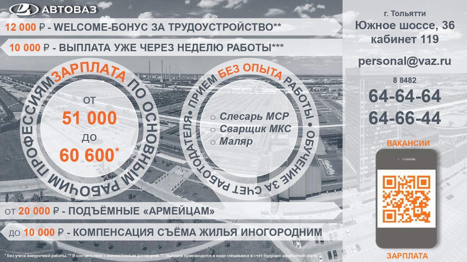 НАЛИЧИЕ ВАКАНСИЙ ДЛЯ ТРУДОУСТРОЙСТВА В ТОЛЬЯТТИ АВТОВАЗ | Министерство труда  и социального развития Республики Дагестан