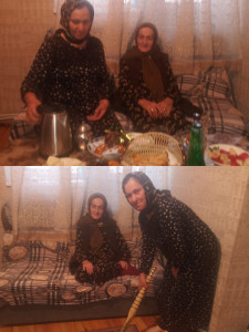 Социальная работница с. Тпиг Джабарова Б. оказывает бытовые услуги подопечным