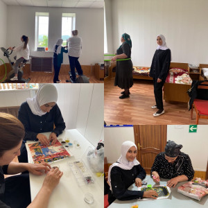 Инструктор по трудовой терапии провела мероприятия для получателей социальных услуг