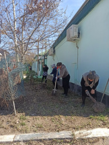 Общегородской субботник в КЦСОН г.Дагестанские Огни