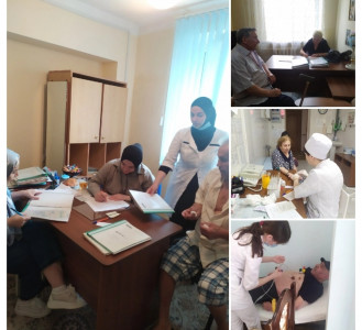 Проживающие дома - интерната прошли ежегоднюю диспансеризацию.