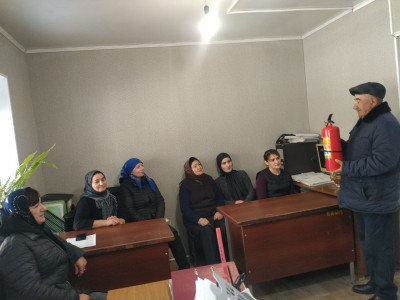 инструктаж по пожарной безопасности в ЦСОН Кули