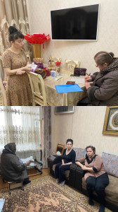 Работники отделения срочного социального обслуживания посетили беженцев с ДНР