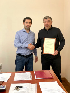 Вручение свидетельства о предоставлении безвозмездной субсидии на приобретение жилья ветерану боевых действий Ахмадову Закиру Касумовичу!