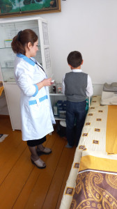 Выполняются медицинские процедуры медсестрой Канзитдиновой А.С.