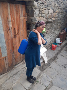 Социальный работник селения Хурхи Марианна Дибирова