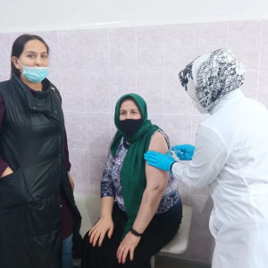 подопечная на вакцинации от Covid19