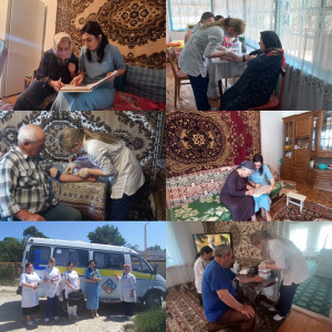 Выезд мобильной бригады в с.Аялизимахи в рамках Национального проекта" Старшее поколение"