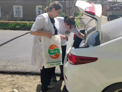 Осуществление доставки в медпункты селений Саидкент и Куркент благотворительной