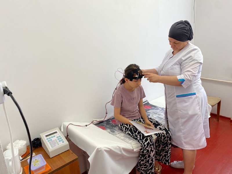 В Реабилитационном центре «Надежда»  Минтруда РД дети проходят лечение по новой методике путем микрополяризации головного мозга  