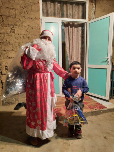 визит на дому с поздравлениями от самого Деда Мороза