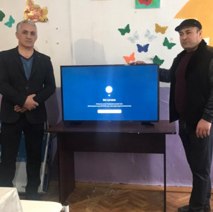 РЦДПОВ Дахадаевского райна получил телевизор и подарки на 8Марта.