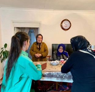 посещение получателей социальных услуг на дому.