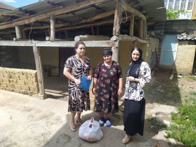 Работа по адресной доставке помощи семьям, находящимся в ТЖС.