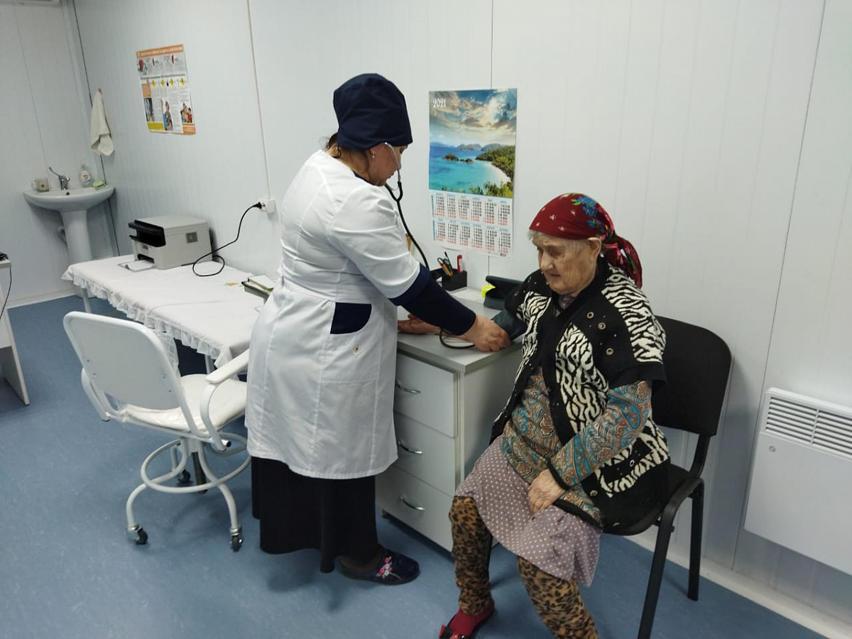 Пожилые жители Кизлярского района прошли медосмотр в рамках нацпроекта «Демография».