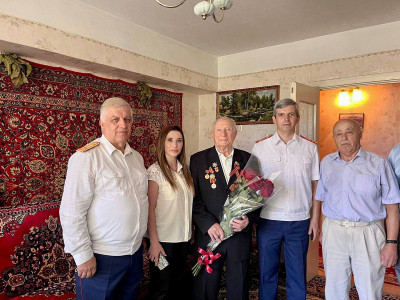 23.08.2022г.Участник Великой Отечественной войны Юрий Антонович Петрухин сегодня отмечает свой юбилей