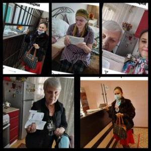 Социальный работник отделения обслуживания на дому Нефедова Марина оказывает услуги: помощь в оплате коммунальных услуг.﻿