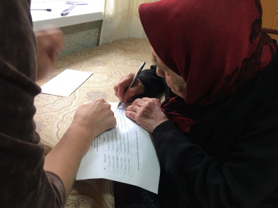 Поздравление вдов Великой Отечественной войны