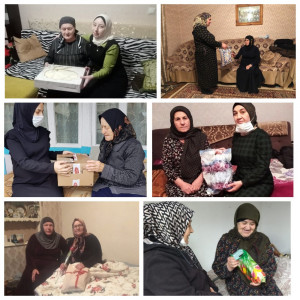 В преддверии Международного женского дня 8 марта социальные работники поздравили своих подопечных с наступающим праздником.