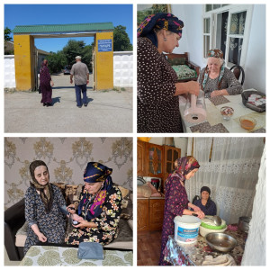 06.07.2022 г ГБУ РД КЦСОН в мО «Хасавюртовский район. Отделение 13 , заведующая Устарханова А. Социальные работники с Костек. Джамбулатова А и Моллаеаа Б. Согласно установленному графику посещения, оказывают социально бытовые и социально медицинские усл