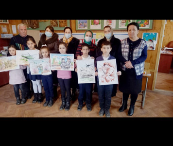 Выставка картин наших подопечных ко Дню снятия блокады Ленинграда.