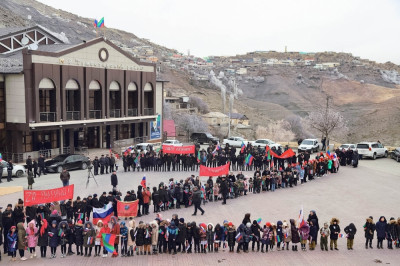 В Гумбетовском районе прошла масштабная акция «За наших»
