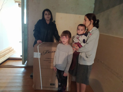 Спонсорская помощь многодетной семье Шихахмедовой И.