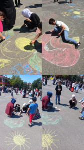 "Рисунков на асфальте".