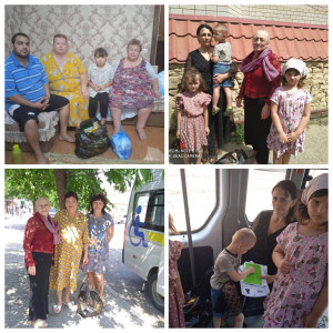 Сотрудники Центра посещают семьи прибывшие из Украины