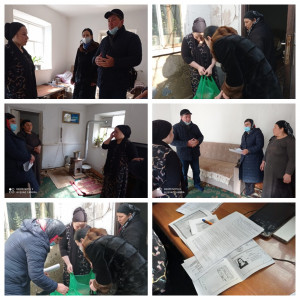 специалист по работе с семьёй ОСОДИСД ГБУ РД КЦСОН в МО "Хасавюртовский район" Ирасханова Айгуль совместно с психологом Байрашевой Маккой и юристом Рамазановым Мурадом выехали в сел.Новосельское.