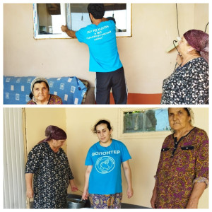 Сегодня, 25 августа социальный работник с.Аксай Ибрагимова Роза совместно с волонтёрами села посетили подопечную и оказали ей социально бытовые услуги.