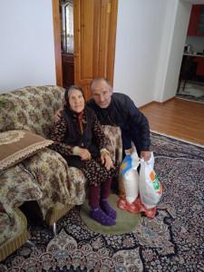 Посещение на дому жительницы блокадного Ленинграда и вдов участников ВОВ