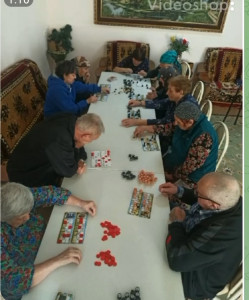 Досуг подопечных интерната, настольная игра "Русское лото"