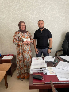 Приказом Министерства труда и социального развития Республики Дагестан в торжественной обстановке было вручено удостоверение «Ветерана труда»