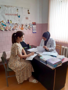 Сегодня 05.07.2022г. специалист по работе с семьёй ГБУ РД «КЦСОН» в МО «Хасавюртовский район» отделения СОДиСД Абакарова Э.А. посетила сельскую ФАП с.Первомайское, с целью оказания паллиативной помощи детям с ограниченными возможностями, по Индивидуальной