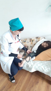 Внеплановый выезд в селение Икра Курахского района мобильной бригады в рамках нацпроекта "Демография" "Старшее поколение"