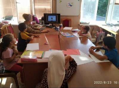 Занятие в группе дошкольной подготовки "Радуга"